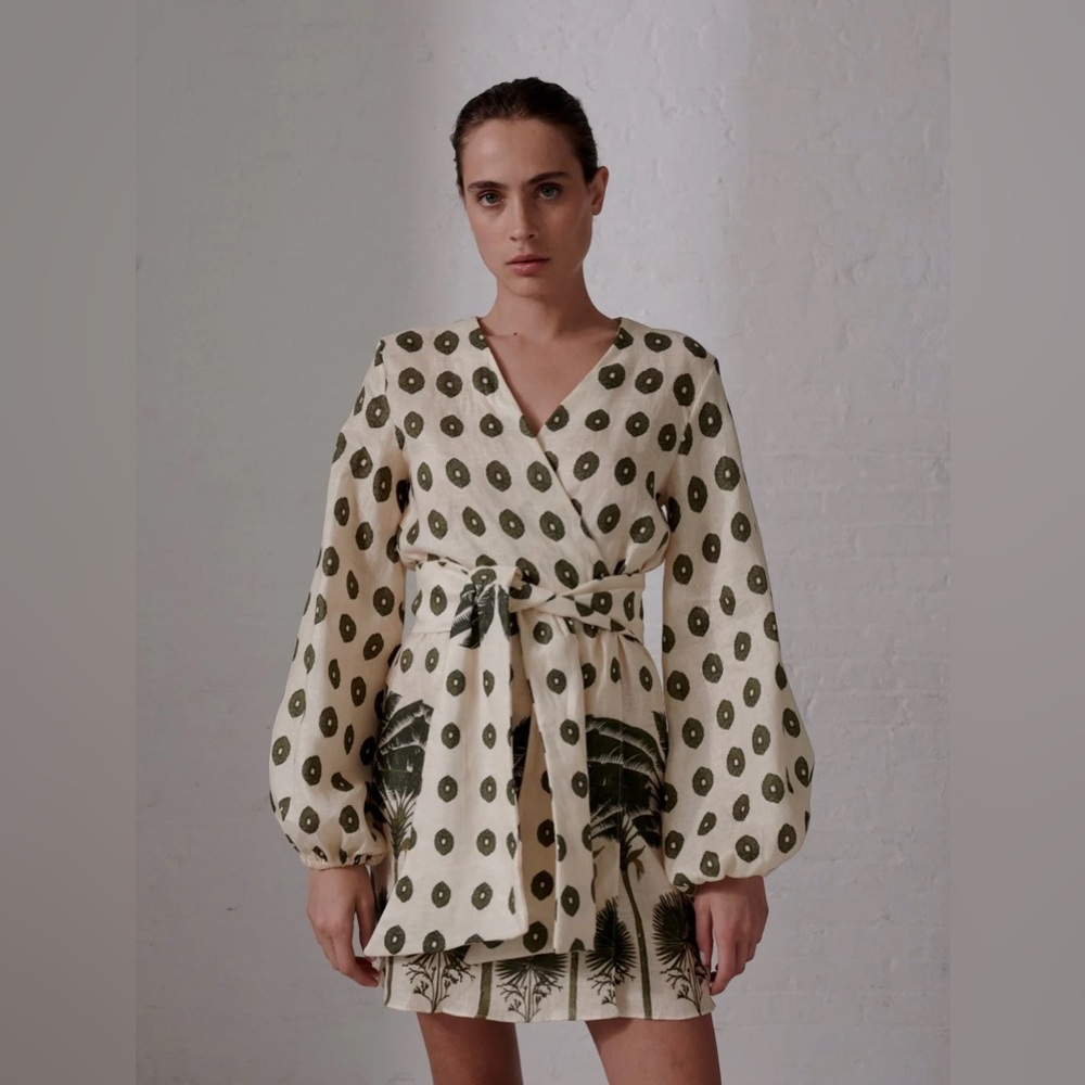 JUAN DE DIOS Tertulia Linen Mini Dress